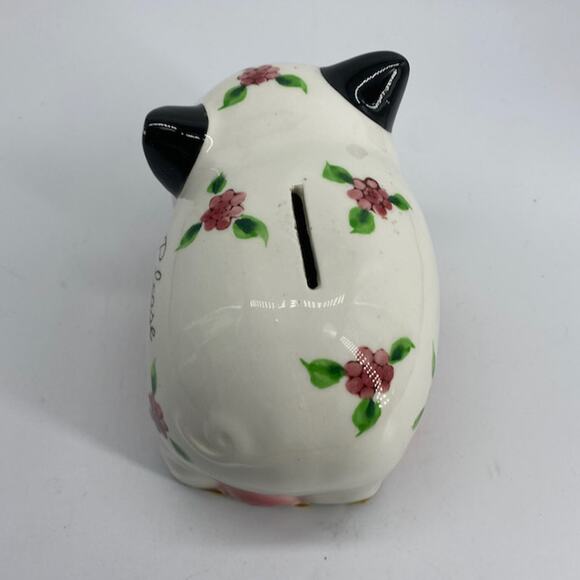 Vintage Mama Piggy Bank 'Please Feed Me' Ceramic Hand Painted Charming Piglets - Picture 4 of 12